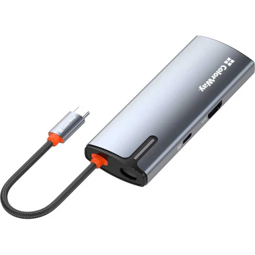 Порт-реплікатор COLORWAY 5-in-1 USB-C to 1xHDMI, 3xUSB3.0, PD100W (CW-HUB01)