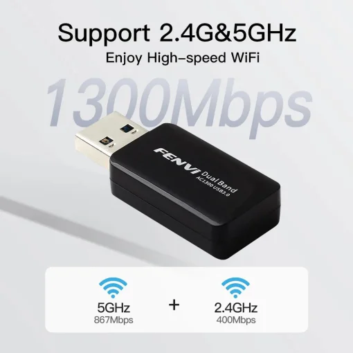 Wi-Fi адаптер FENVI F-AC1300U (RTL8812BU)