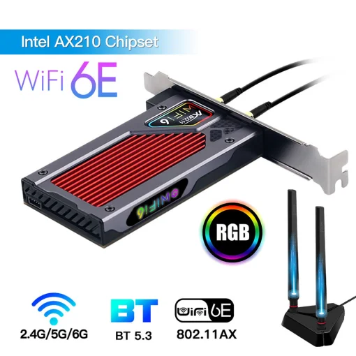 Wi-Fi адаптер FENVI FV-AXE3000RGB Gaming (Intel AX210)