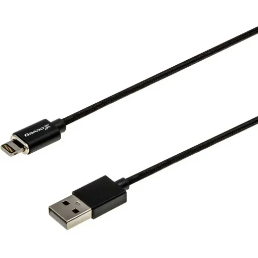 Кабель GRAND-X USB-A to Lightning (M/M) 1.0м Midnight Green (MG-01L)