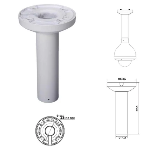Кріплення стельове DAHUA PFB300C
