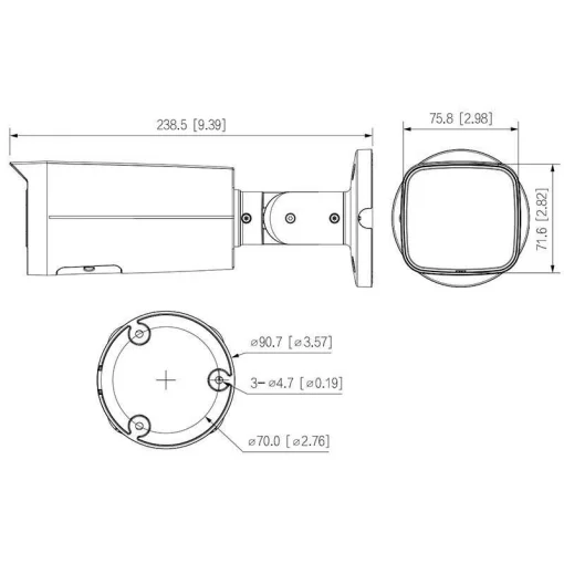 IP-камера DAHUA DH-IPC-HFW2449T-AS-IL-BE (3.6) Black