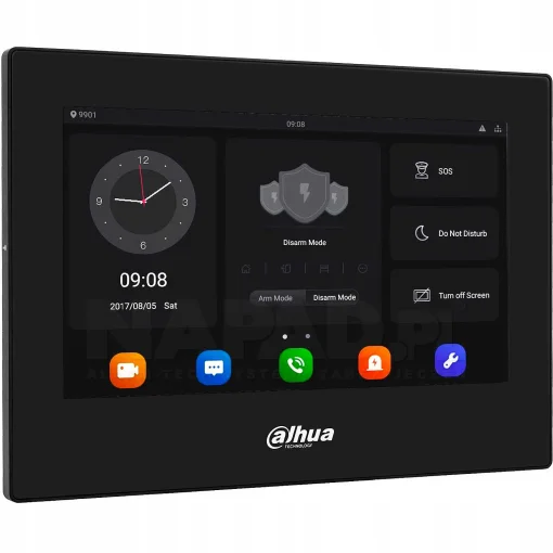 IP відеодомофон 7" DAHUA DHI-VTH5321GB-W Black