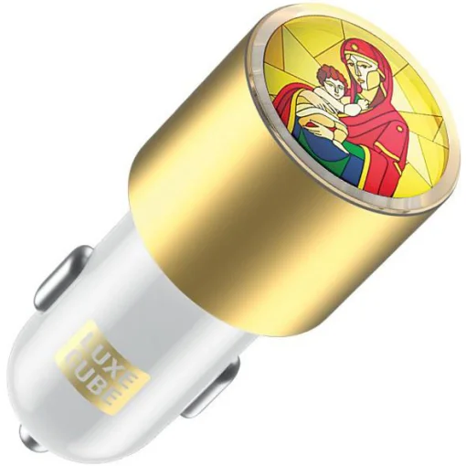 Автомобільний зарядний пристрій LUXE CUBE Guardian М 2xUSB-A 3.4А White (8889998698480)