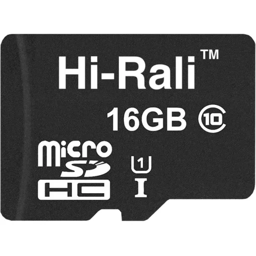 Карта пам'яті HI-RALI microSDHC 16GB UHS-I Class 10 (HI-16GBSD10U1-00)