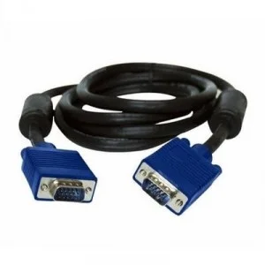 Кабель Atcom (7789) VGA-VGA HD15M/HD15M с 2-мя фер. кольцами 1.5м черный