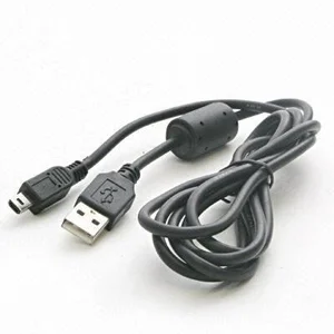 Кабель Atcom USB - mini USB V 2.0 (M/M), (5 pin), феррит, 0.8 м, черный (3793)