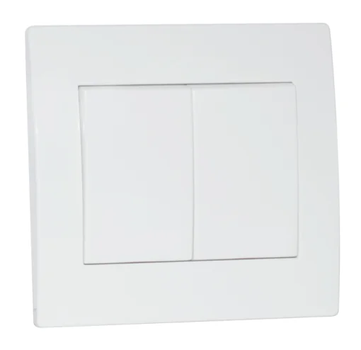 Вимикач SVEN Home SE-104 подвійний прихованого типу білий