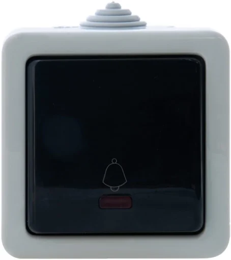 Кнопка дзвінка SVEN Storm SE-72014L-B з індикатором накладного типу сіра