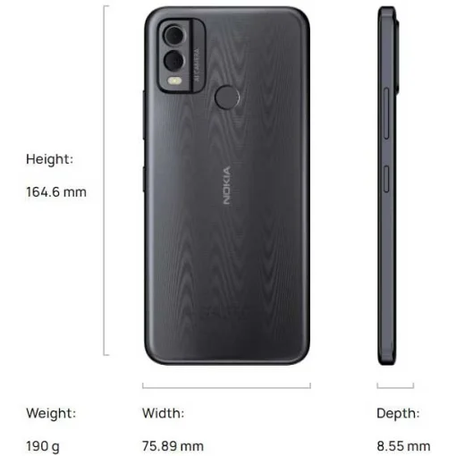 Смартфон NOKIA C22 3/64GB Charcoal