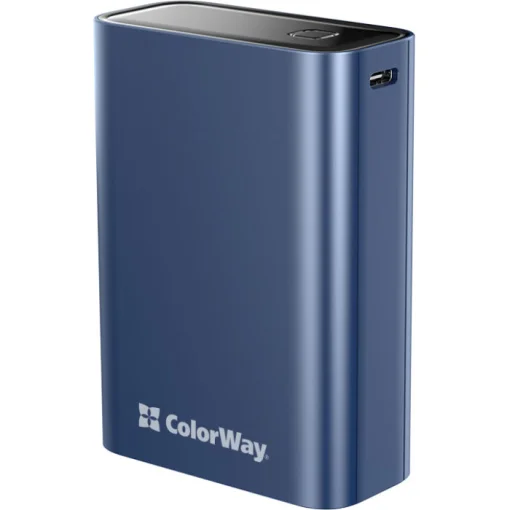 Повербанк COLORWAY Full Power PD+QC 20000mAh Blue (CW-PB200LPG2BL-PDD)