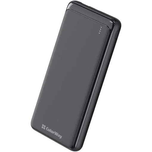 Повербанк COLORWAY Slim PD+QC 10000mAh Black (CW-PB100LPG3BK-PD)