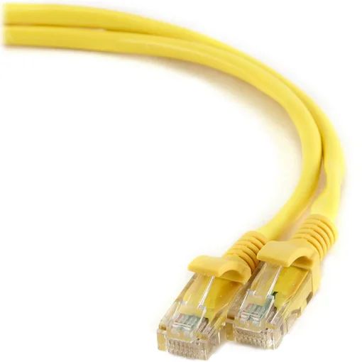 Патч-корд CABLEXPERT U/UTP Cat.5e 1м Yellow (PP12-1M/Y)