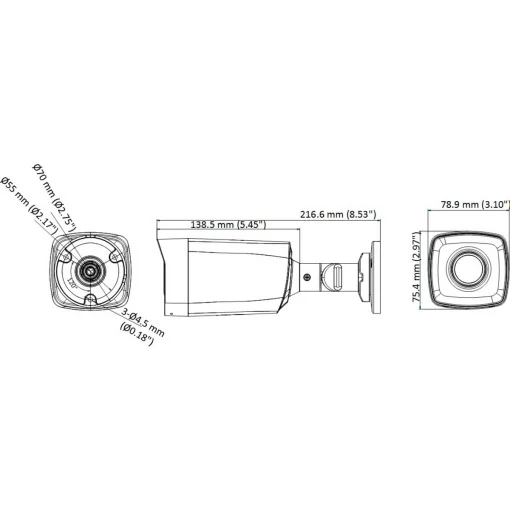 Камера відеоспостереження HIKVISION DS-2CE17D0T-IT3F(C) (2.8)
