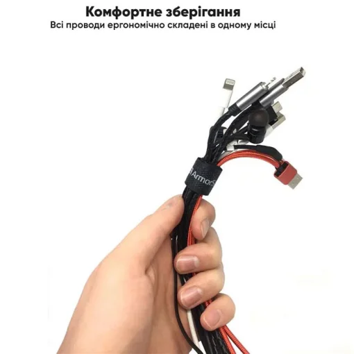 Органайзер для кабелів ARMORSTANDART Sticky Tape Dark Blue (ARM53957)