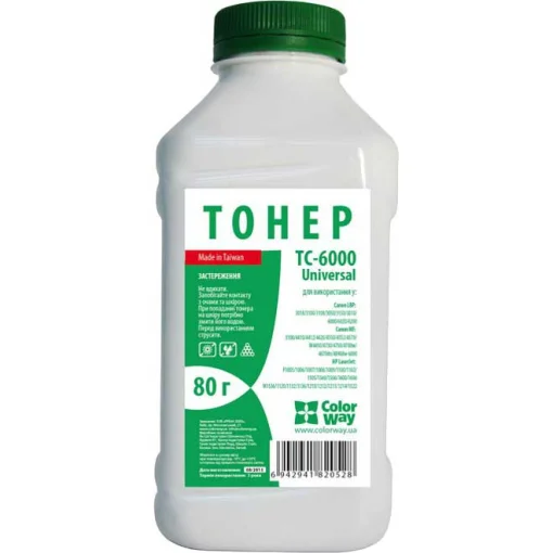 Тонер COLORWAY для HP LBP 6000/6020/6200 Black 80г (TC-6000)