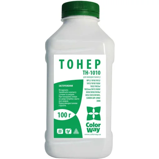 Тонер COLORWAY для HP LJ 1010/1012/101 Black 100г (TH-1010)
