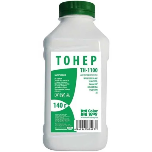 Тонер COLORWAY для HP LJ 1100/5L/AX Premium Black 140г (TH-1100P)