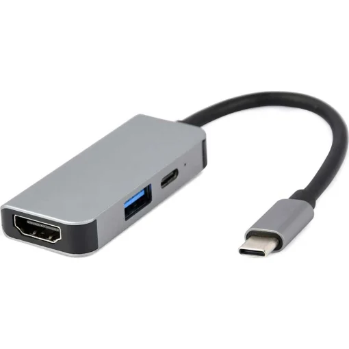 Порт-репликатор CABLEXPERT 3-в-1 USB-C к HDMI/USB3.1/PD (A-CM-COMBO3-02)