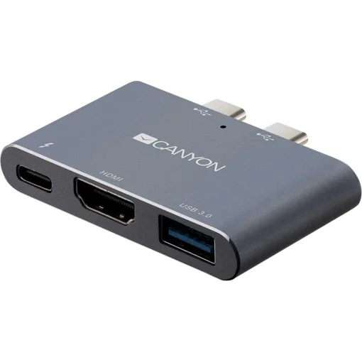Порт-репликатор CANYON DS-1 Thunderbolt 3 Docking Station 3-in-1 (CNS-TDS01DG)