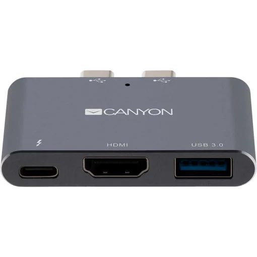 Порт-репликатор CANYON DS-1 Thunderbolt 3 Docking Station 3-in-1 (CNS-TDS01DG)