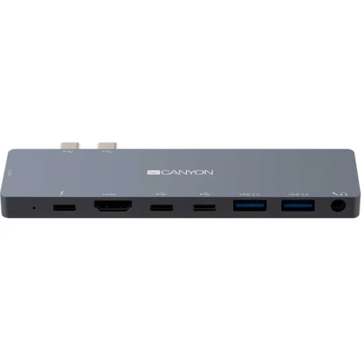 Порт-репликатор CANYON DS-8 Thunderbolt 3 Docking Station 8-in-1 (CNS-TDS08DG)