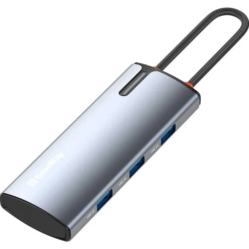 Порт-репликатор COLORWAY 5-in-1 USB-C to 1xHDMI, 3xUSB3.0, PD100W (CW-HUB01)