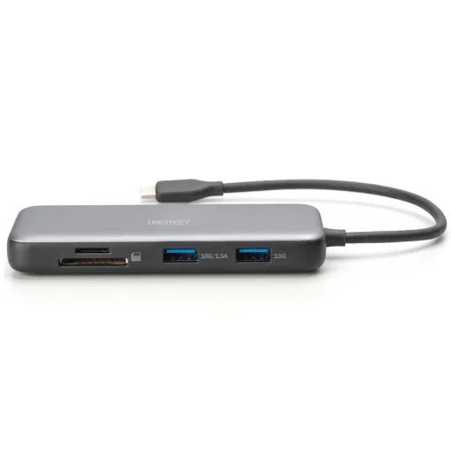 Порт-реплікатор DIGITUS USB-C 8-port Docking Station (DA-70915)