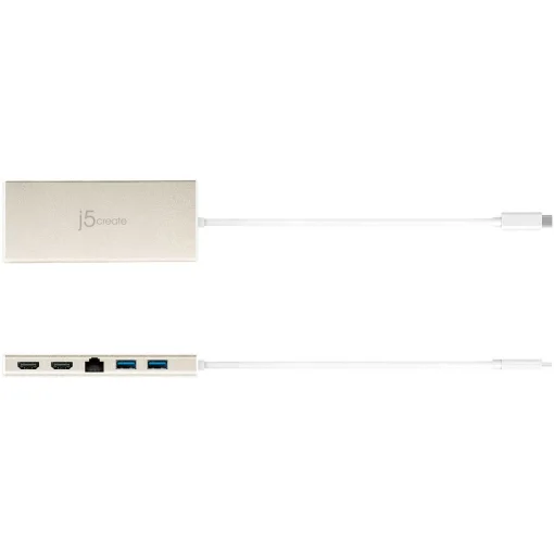 Порт-реплікатор J5CREATE USB-C 6-в-1 (JCD381-N)