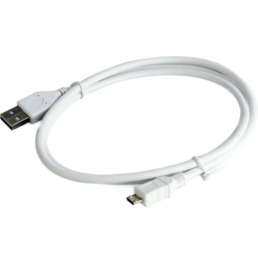 Кабель CABLEXPERT USB-A 2.0/Micro-B (M/M) White 1м (CCP-mUSB2-AMBM-W-1M)