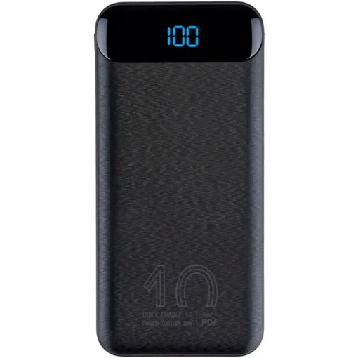 Повербанк RIVACASE Rivapower VA2540 QC/PD 20W 10000mAh Black
