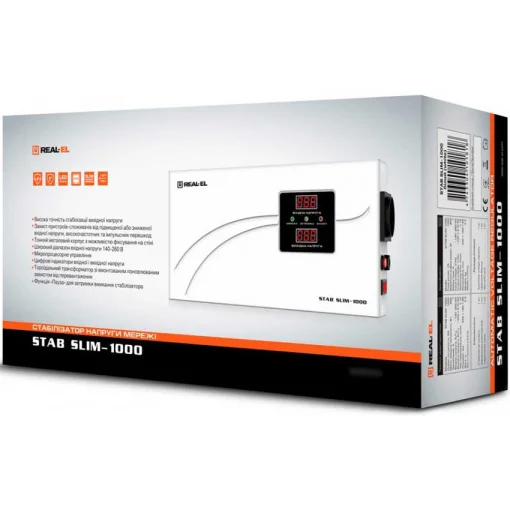 Стабілізатор напруги REAL-EL STAB Slim-1000