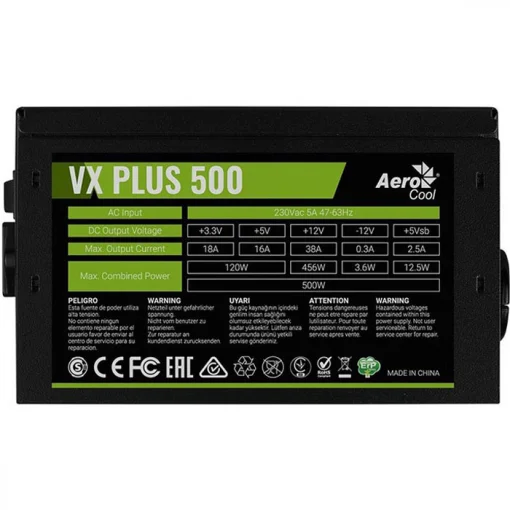 Блок живлення 500W AEROCOOL VX Plus 500 (ACPN-VS50NEY.11)