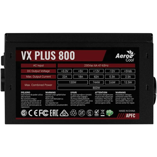Блок живлення 800W AEROCOOL VX Plus 800 (ACPN-VS80AEY.11)