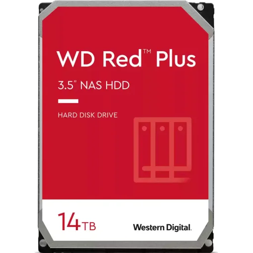 Жорсткий диск 3.5" WD Red Plus 14TB SATA/512MB (WD140EFGX)
